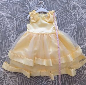 Yellow Sleeveless Tulle Dress
